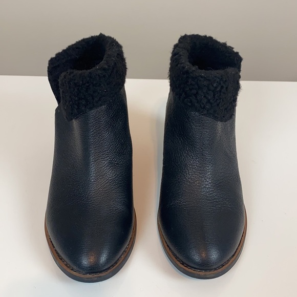 Kelsi Dagger Brooklyn Kayak Leather Faux fur Ankle Boots Booties Size 9.5 - Picture 5 of 14